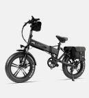 Fluence Folding Electric Bikes EB3 Black + bag