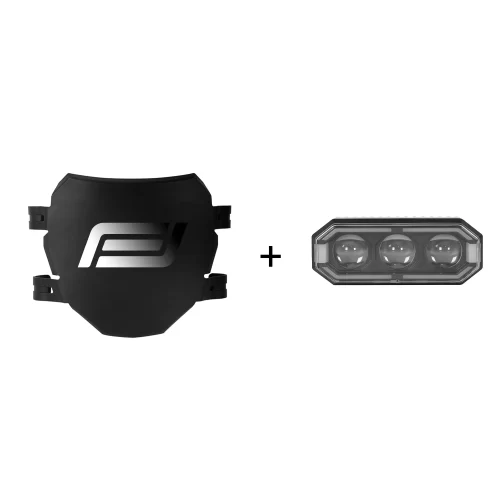 Custom Fatbike LED Bar Headlight + Front Plate
